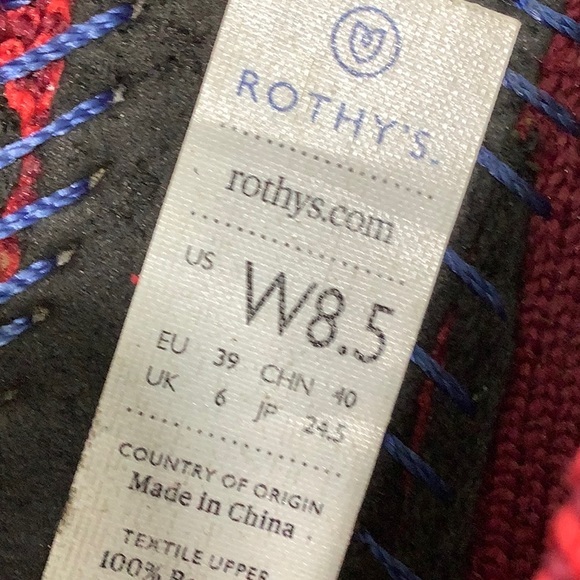 Rothy’s Red Camo the point ballet flats size 8.5 EUC - Picture 12 of 13